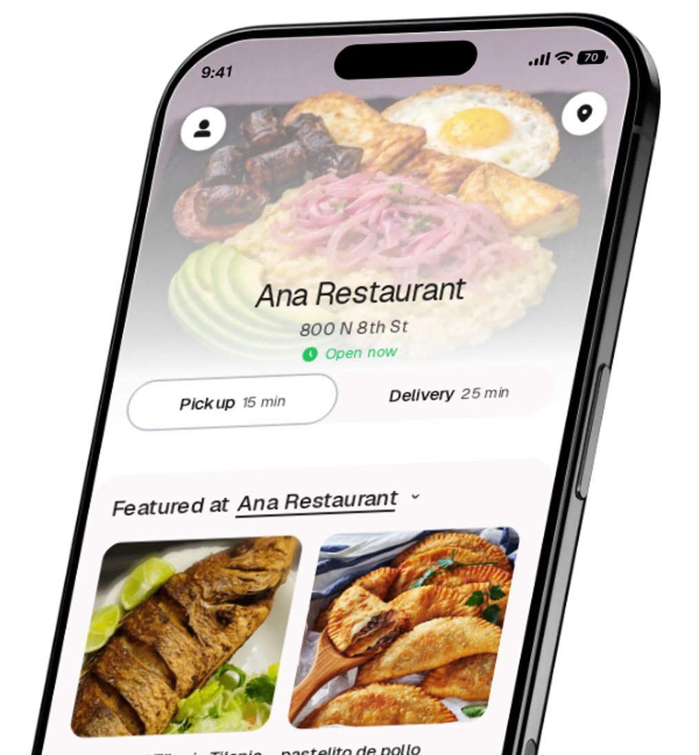 Ana Restaurant app preview
