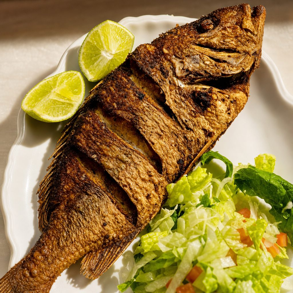 Fri- Fried Tilapia.